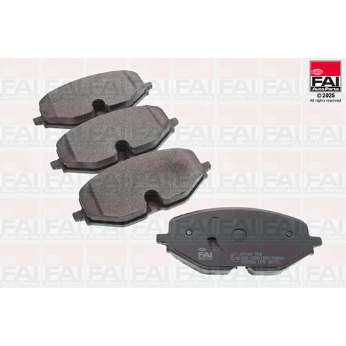 Sada brzdových platničiek kotúčovej brzdy FAI AutoParts BP494