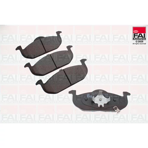 Sada brzdových platničiek kotúčovej brzdy FAI AutoParts BP496