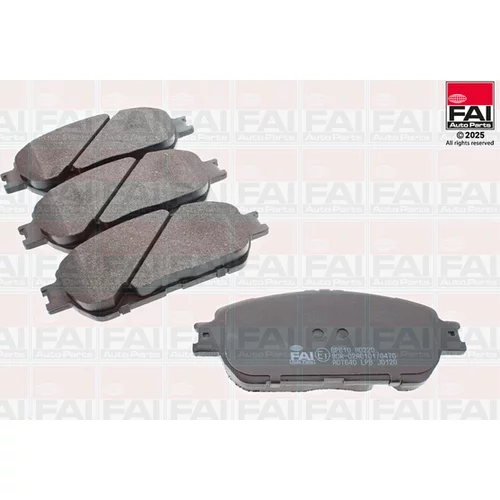 Sada brzdových platničiek kotúčovej brzdy FAI AutoParts BP610