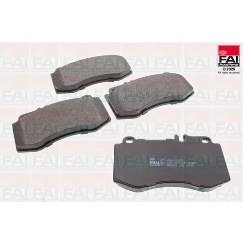 Sada brzdových platničiek kotúčovej brzdy FAI AutoParts BP644