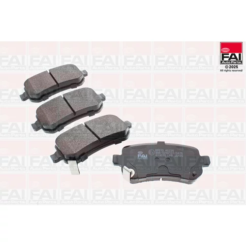 Sada brzdových platničiek kotúčovej brzdy FAI AutoParts BP670