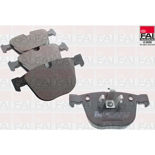 Sada brzdových platničiek kotúčovej brzdy FAI AutoParts BP671