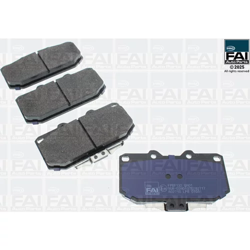 Sada brzdových platničiek kotúčovej brzdy FAI AutoParts FPBP132