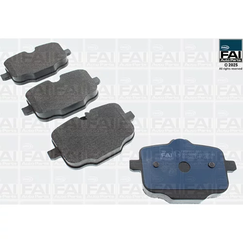 Sada brzdových platničiek kotúčovej brzdy FAI AutoParts FPBP451