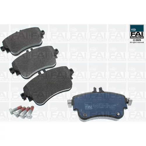 Sada brzdových platničiek kotúčovej brzdy FAI AutoParts FPBP557