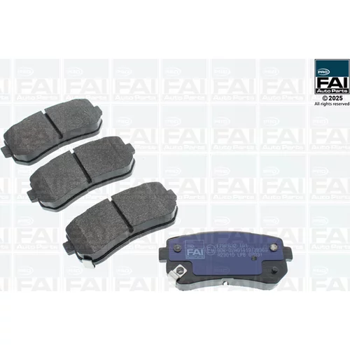 Sada brzdových platničiek kotúčovej brzdy FAI AutoParts FPBP632