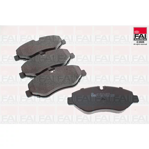 Sada brzdových platničiek kotúčovej brzdy FAI AutoParts BP172