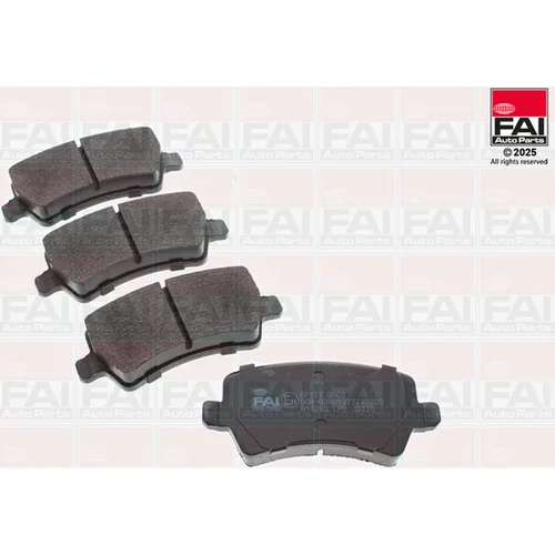 Sada brzdových platničiek kotúčovej brzdy FAI AutoParts BP177