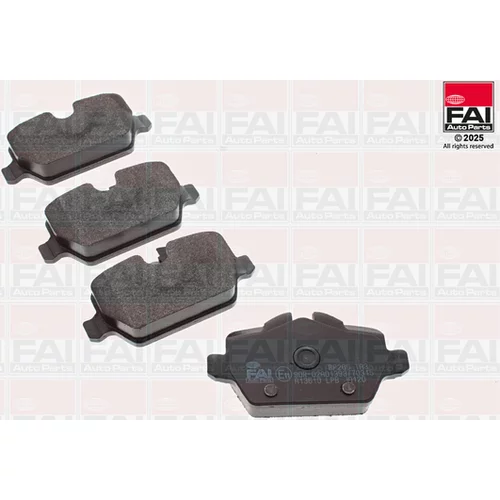 Sada brzdových platničiek kotúčovej brzdy FAI AutoParts BP265