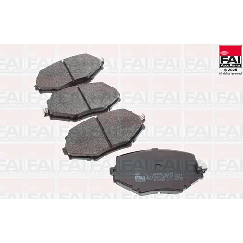 Sada brzdových platničiek kotúčovej brzdy FAI AutoParts BP498