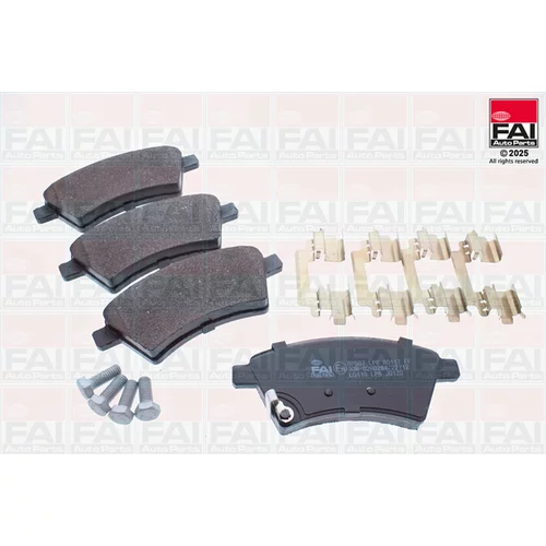 Sada brzdových platničiek kotúčovej brzdy FAI AutoParts BP507