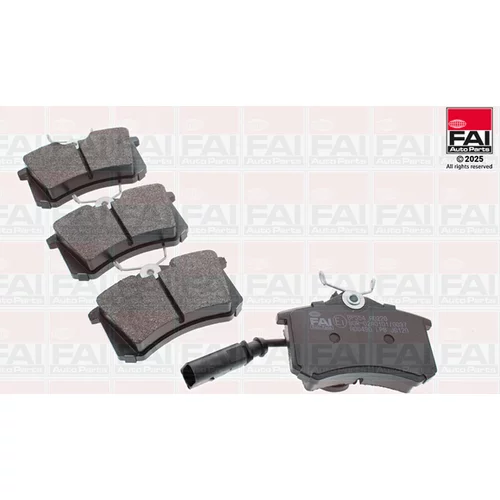 Sada brzdových platničiek kotúčovej brzdy FAI AutoParts BP554