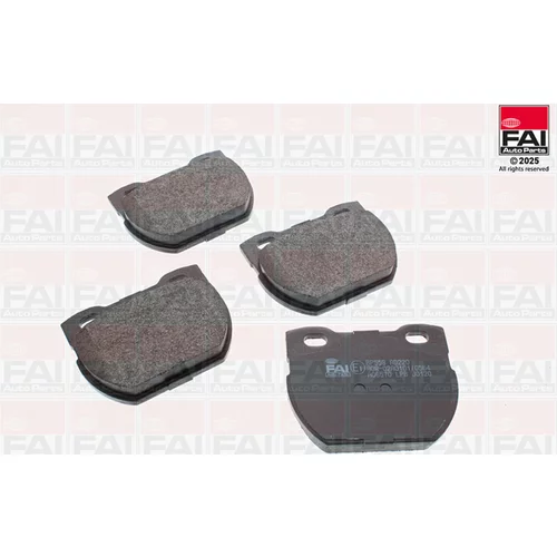 Sada brzdových platničiek kotúčovej brzdy FAI AutoParts BP558
