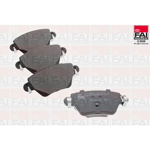 Sada brzdových platničiek kotúčovej brzdy FAI AutoParts BP631