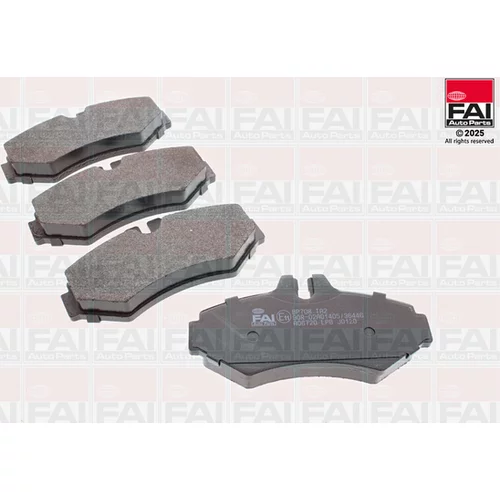 Sada brzdových platničiek kotúčovej brzdy FAI AutoParts BP708