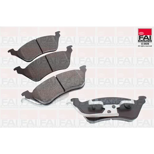 Sada brzdových platničiek kotúčovej brzdy FAI AutoParts BP717