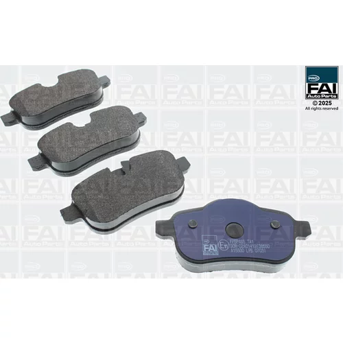 Sada brzdových platničiek kotúčovej brzdy FAI AutoParts FPBP485