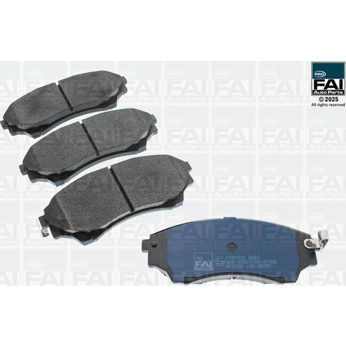 Sada brzdových platničiek kotúčovej brzdy FAI AutoParts FPBP520
