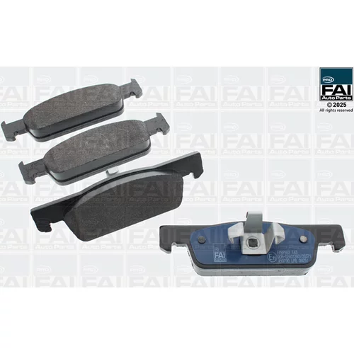 Sada brzdových platničiek kotúčovej brzdy FAI AutoParts FPBP553