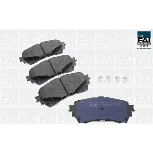 Sada brzdových platničiek kotúčovej brzdy FAI AutoParts FPBP554