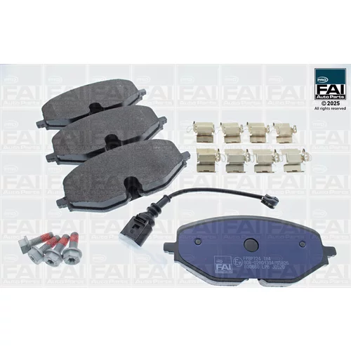 Sada brzdových platničiek kotúčovej brzdy FAI AutoParts FPBP724