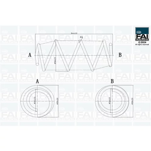 Pružina podvozku FAI AutoParts FPCS153