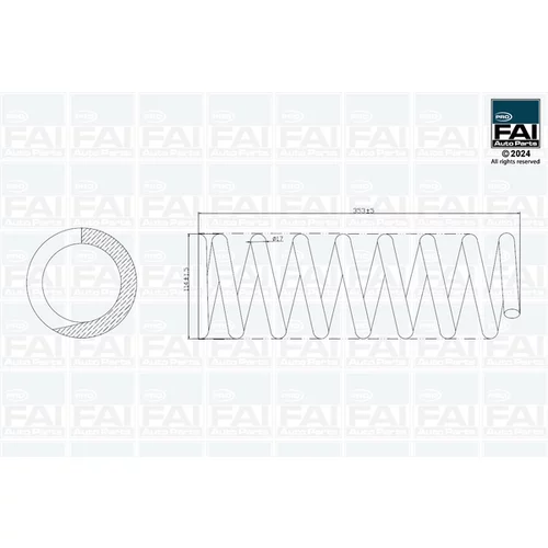 Pružina podvozku FAI AutoParts FPCS168