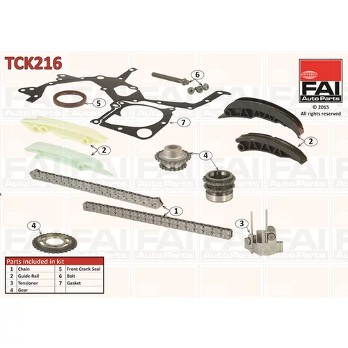 Sada rozvodovej reťaze FAI AutoParts TCK216