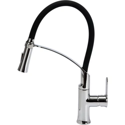 DREZOVÁ BATÉRIA S FLEXIBILNÝM VÝTOKOM FLEXIBLE 2-BLACK