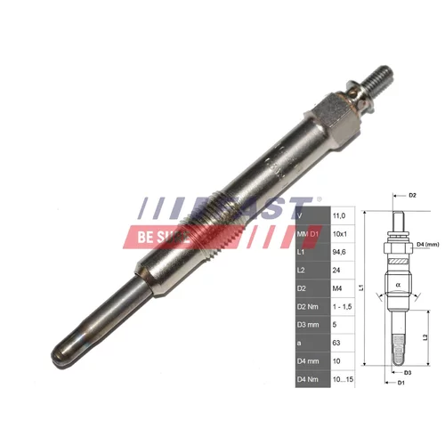 Žeraviaca sviečka FAST FT82730