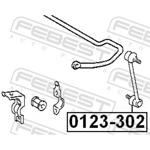 Tyč/Vzpera stabilizátora 0123-302 /FEBEST/ - obr. 1