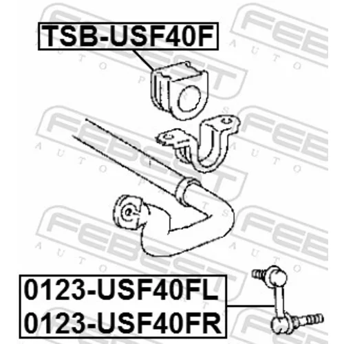 Tyč/Vzpera stabilizátora 0123-USF40FL /FEBEST/ - obr. 1