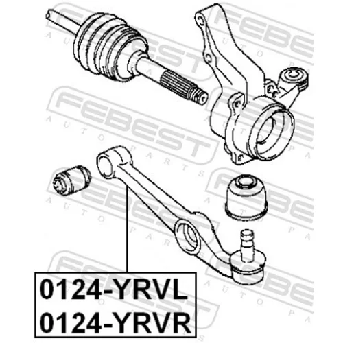 Rameno zavesenia kolies 0124-YRVR /FEBEST/ - obr. 1