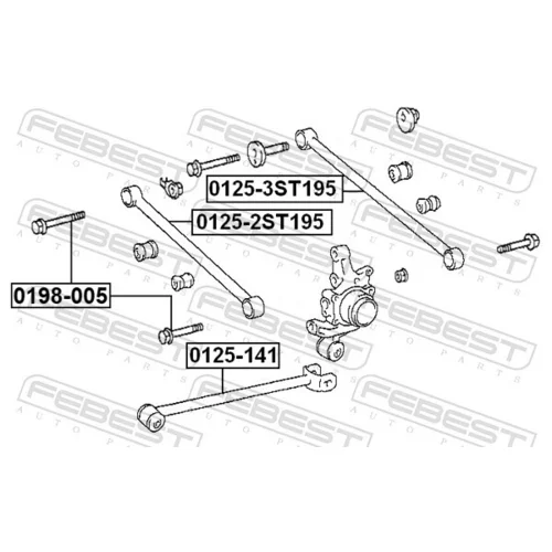 Rameno zavesenia kolies 0125-3ST195 /FEBEST/ - obr. 1