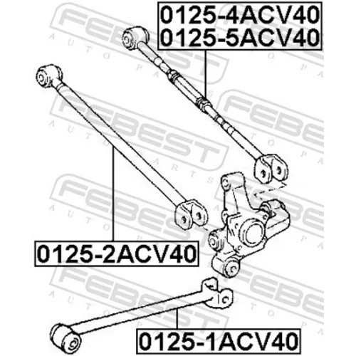 Rameno zavesenia kolies 0125-5ACV40 /FEBEST/ - obr. 1