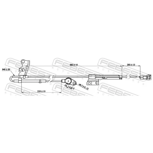 Snímač počtu otáčok kolesa 01606-011 /FEBEST/ - obr. 1