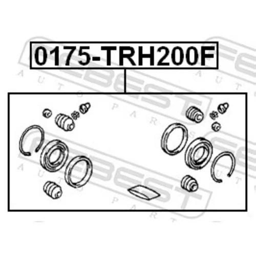 Opravná sada brzdového strmeňa 0175-TRH200F /FEBEST/ - obr. 1