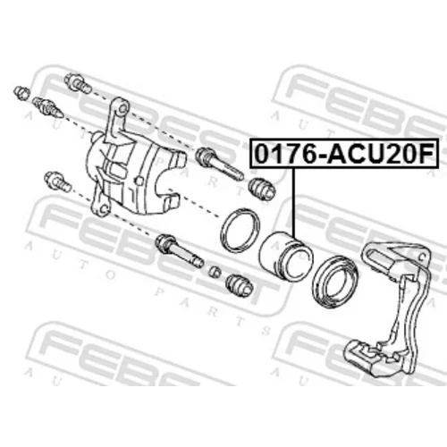Piest brzdového strmeňa 0176-ACU20F /FEBEST/ - obr. 1