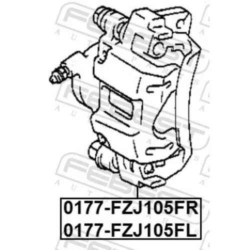 Brzdový strmeň 0177-FZJ105FR /FEBEST/ - obr. 1