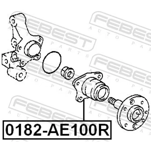 Náboj kolesa 0182-AE100R /FEBEST/ - obr. 1