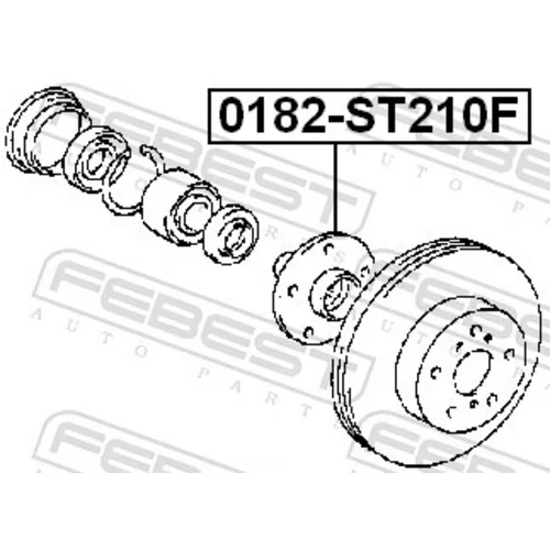 Náboj kolesa 0182-ST210F /FEBEST/ - obr. 1