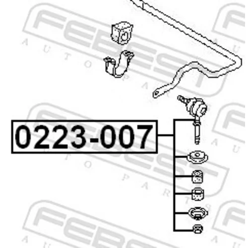 Tyč/Vzpera stabilizátora 0223-007 /FEBEST/ - obr. 1