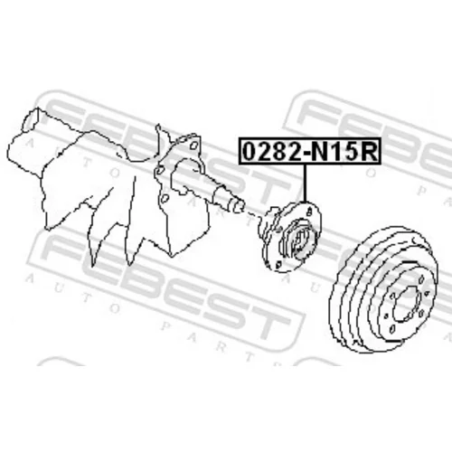 Náboj kolesa 0282-N15R /FEBEST/ - obr. 1