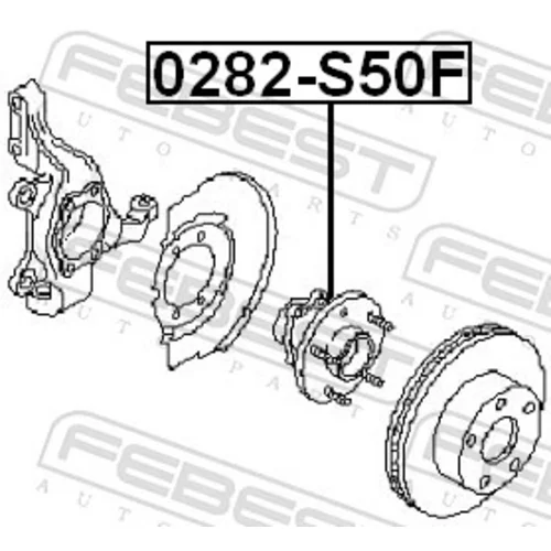 Náboj kolesa 0282-S50F /FEBEST/ - obr. 1