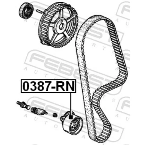 Napínacia kladka ozubeného remeňa 0387-RN /FEBEST/ - obr. 1