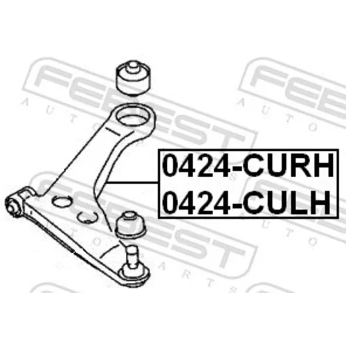 Rameno zavesenia kolies 0424-CURH /FEBEST/ - obr. 1