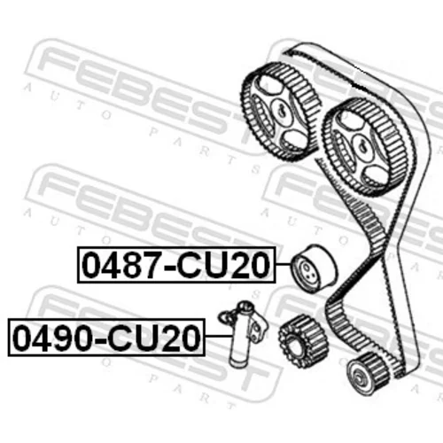 Napínacia kladka ozubeného remeňa 0487-CU20 /FEBEST/ - obr. 1