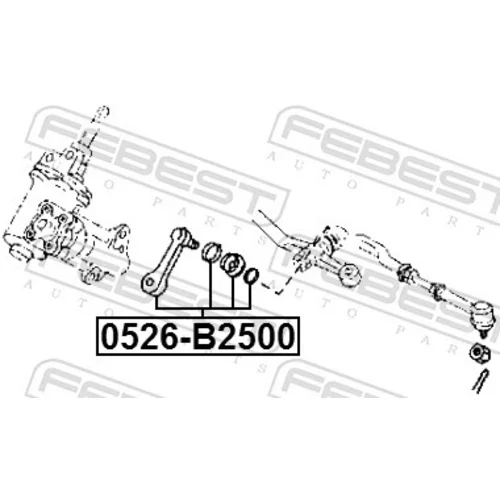 Hlavná páka riadenia 0526-B2500 /FEBEST/ - obr. 1