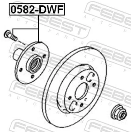 Náboj kolesa 0582-DWF /FEBEST/ - obr. 1