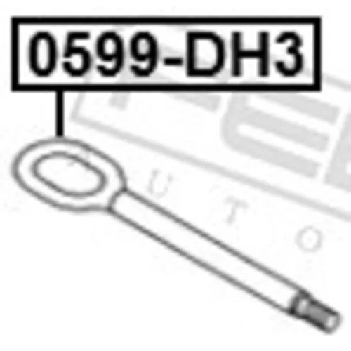 Vlečný hák 0599-DH3 /FEBEST/ - obr. 1